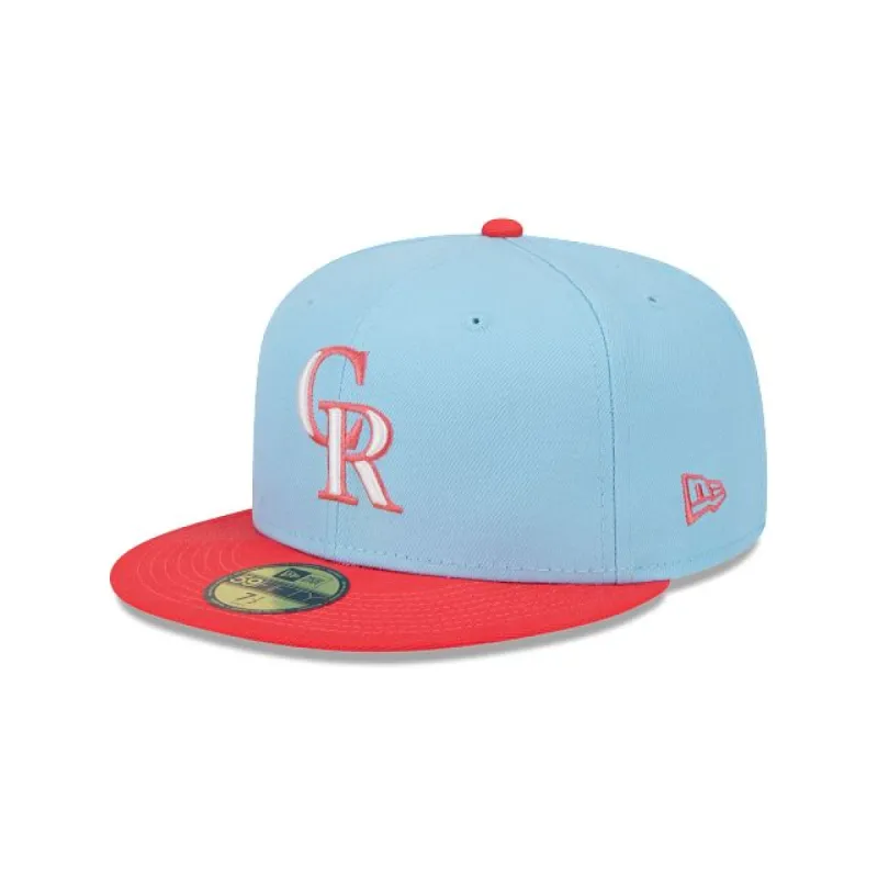 Colorado Rockies Color Pack Blue 59FIFTY Fitted Hat sold by New Era