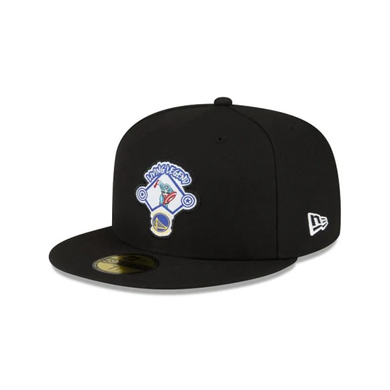 Marvel X Golden State Warriors Black 59FIFTY Fitted Hat sold by New Era