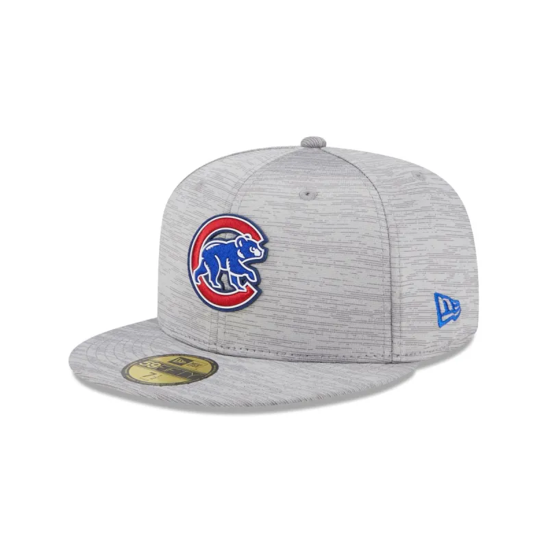 Chicago Cubs 2023 Clubhouse Gray 59FIFTY Fitted Hat sold by New Era