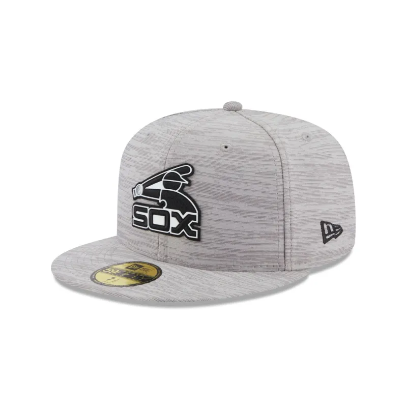 Chicago White Sox 2023 Clubhouse Gray 59FIFTY Fitted Hat sold by New Era
