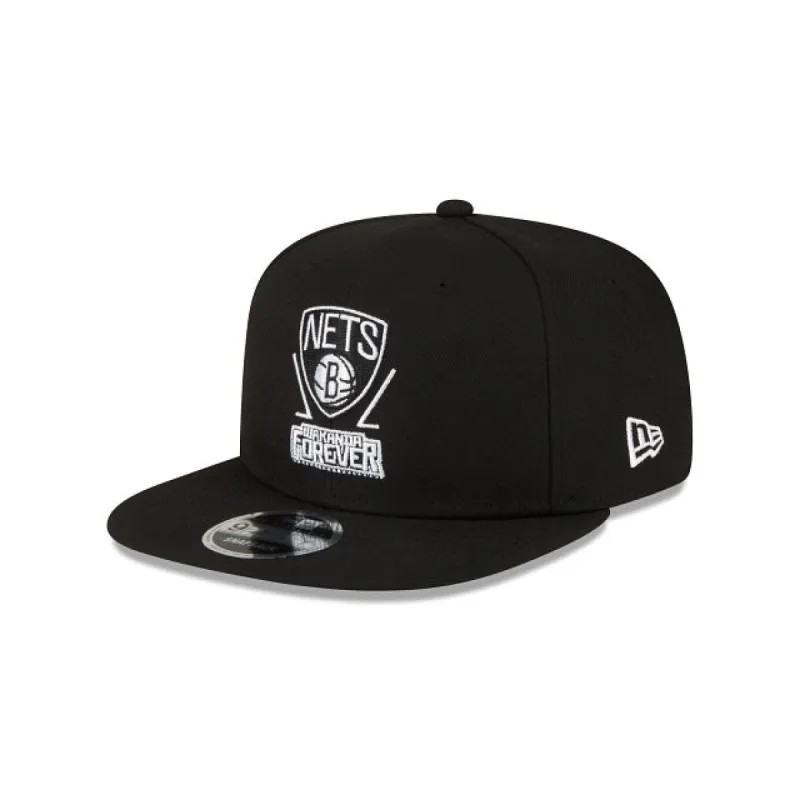 Marvel X Brooklyn Nets Black 9FIFTY Snapback Hat sold by New Era