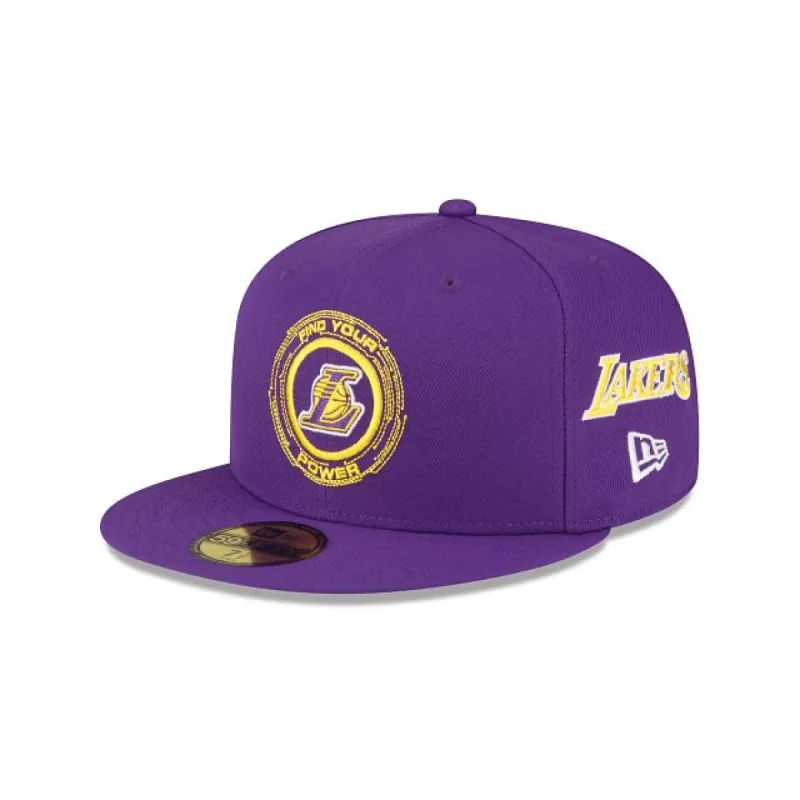Marvel X Los Angeles Lakers Purple 59FIFTY Fitted Hat sold by New Era