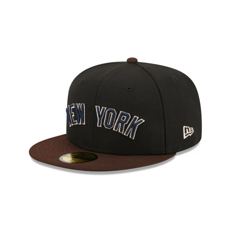 New York Yankees Chocolate Visor 59FIFTY Fitted Hat sold by New Era