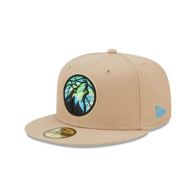 Minnesota Timberwolves Team Neon 59FIFTY Fitted Hat sold by New Era