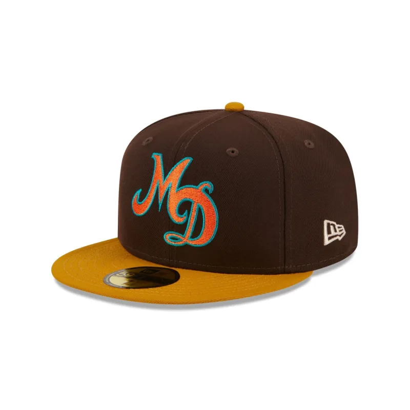 Miami Dolphins Burnt Wood 59FIFTY Fitted Hat sold by New Era