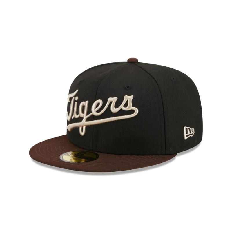 Detroit Tigers Chocolate Visor 59FIFTY Fitted Hat sold by New Era