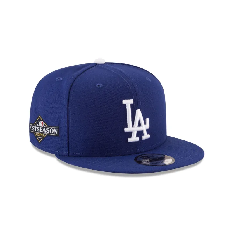 Los Angeles Dodgers 2023 Post Season Side Patch 9FIFTY Snapback Hat sold by New Era