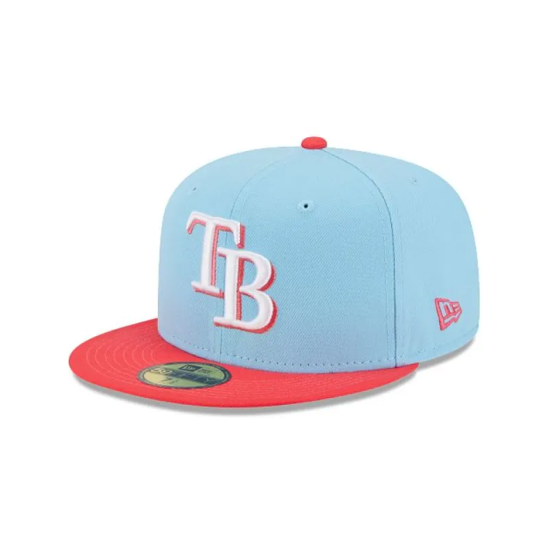 Tampa Bay Rays Color Pack Blue 59FIFTY Fitted Hat sold by New Era