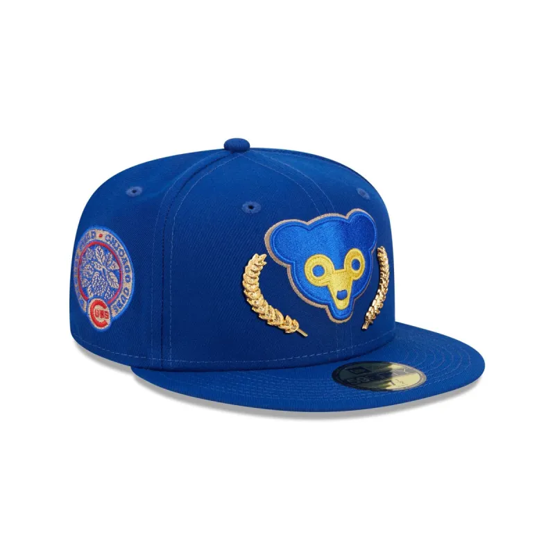 Chicago Cubs Gold Leaf 59FIFTY Fitted Hat sold by New Era