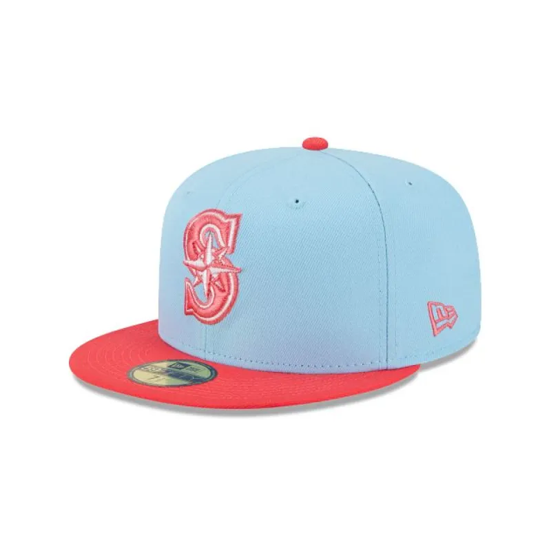 Seattle Mariners Color Pack Blue 59FIFTY Fitted Hat sold by New Era