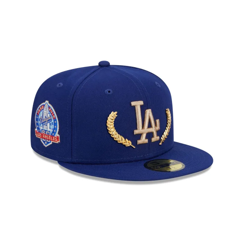 Los Angeles Dodgers Gold Leaf 59FIFTY Fitted Hat sold by New Era