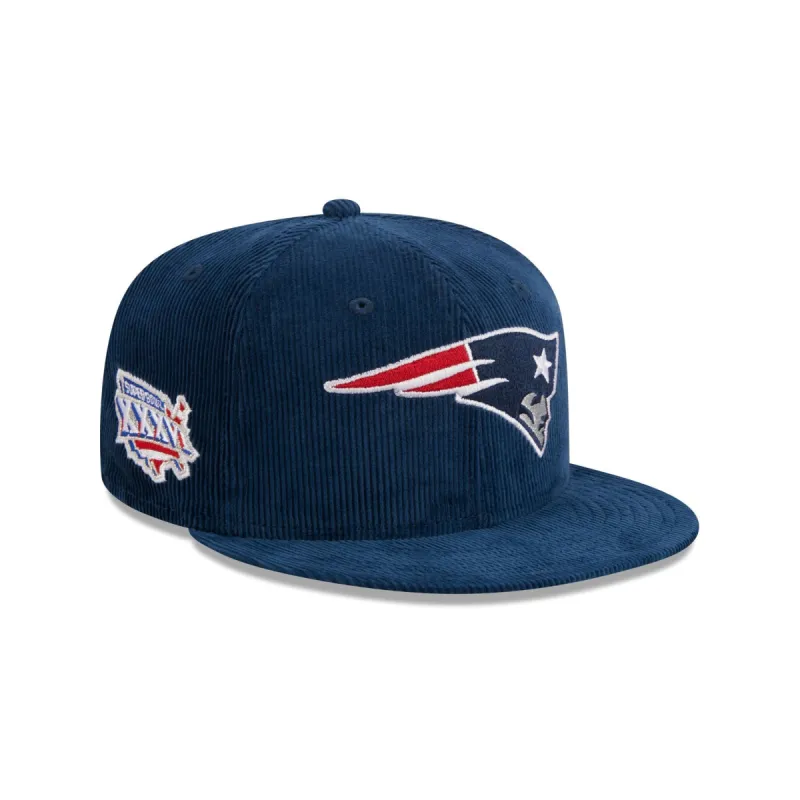New England Patriots Throwback Corduroy 59FIFTY Fitted Hat sold by New Era