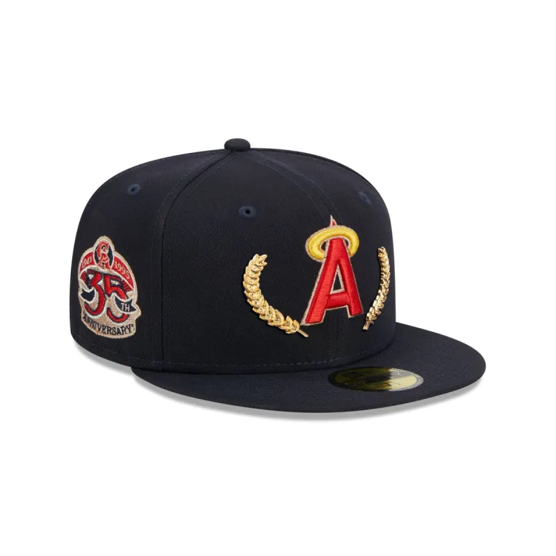 Los Angeles Angels Gold Leaf 59FIFTY Fitted Hat sold by New Era