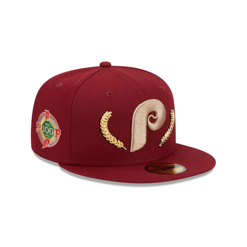 Philadelphia Phillies Gold Leaf 59FIFTY Fitted Hat sold by New Era