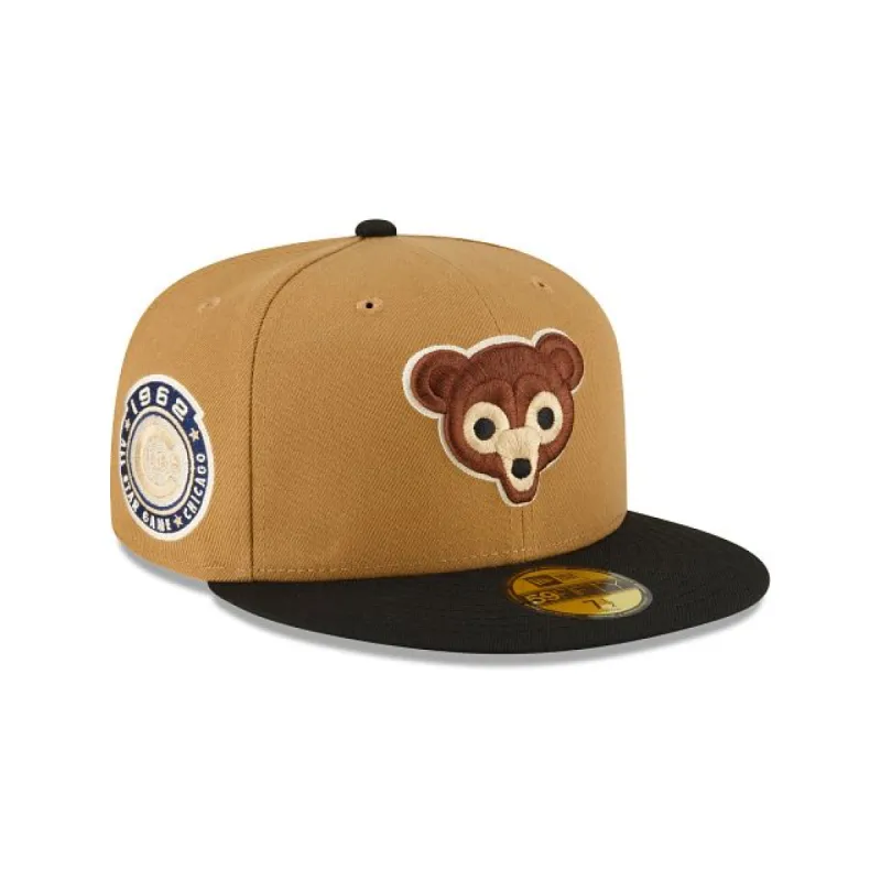 Chicago Cubs Pecan 59FIFTY Fitted Hat sold by New Era