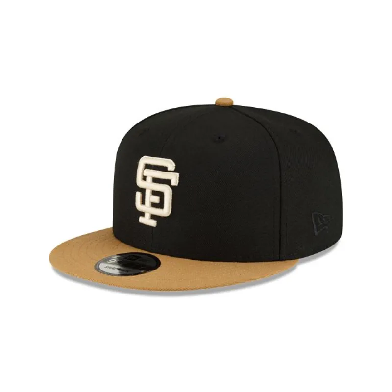 San Francisco Giants Jet Black 9FIFTY Snapback Hat sold by New Era