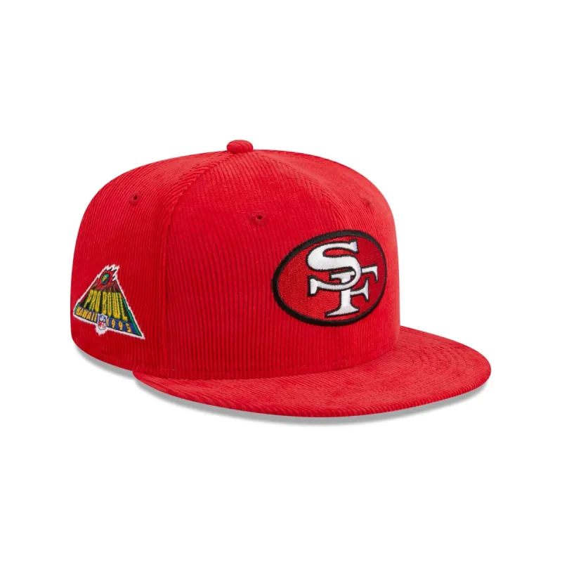 San Francisco 49ers Throwback Corduroy 59FIFTY Fitted Hat sold by New Era