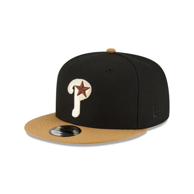 Philadelphia Phillies Jet Black 9FIFTY Snapback Hat sold by New Era