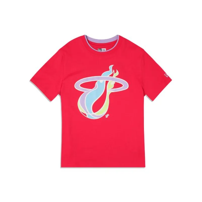 Miami Heat Color Pack Pink T-Shirt sold by New Era