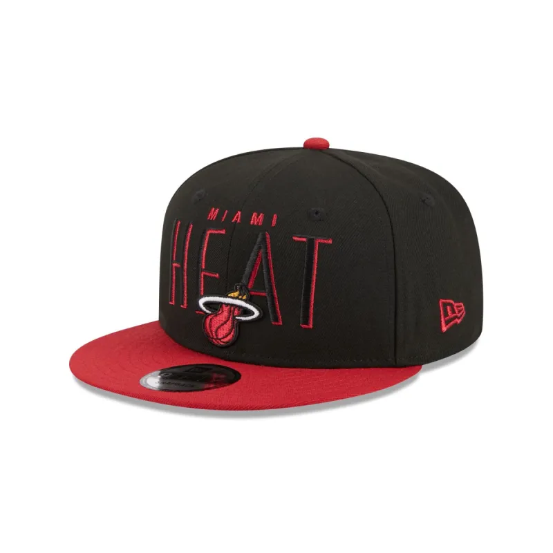 Miami Heat Sport Night 9FIFTY Snapback Hat sold by New Era