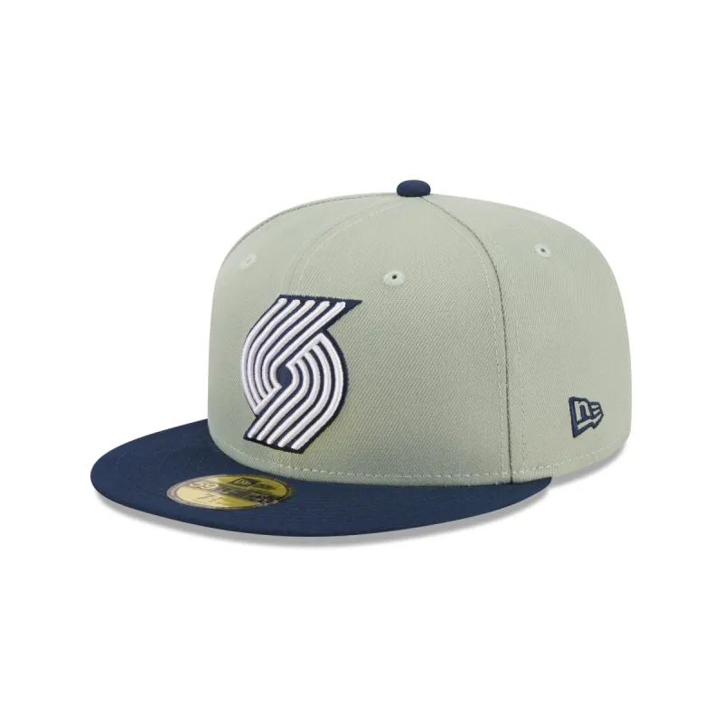 Portland Trail Blazers Color Pack Green 59FIFTY Fitted Hat sold by New Era