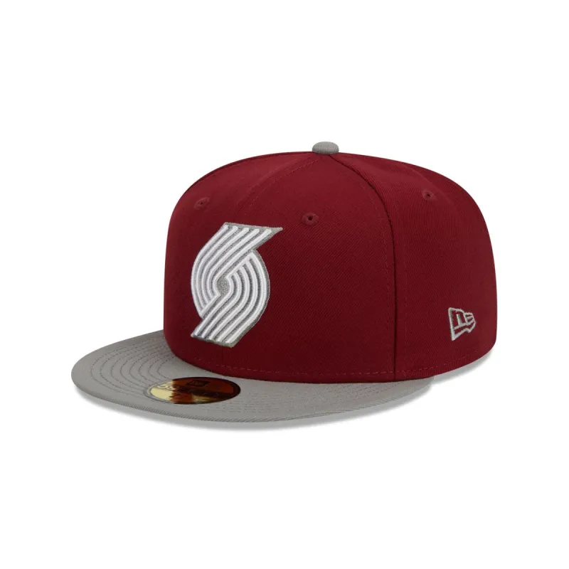 Portland Trail Blazers Color Pack Red 59FIFTY Fitted Hat sold by New Era