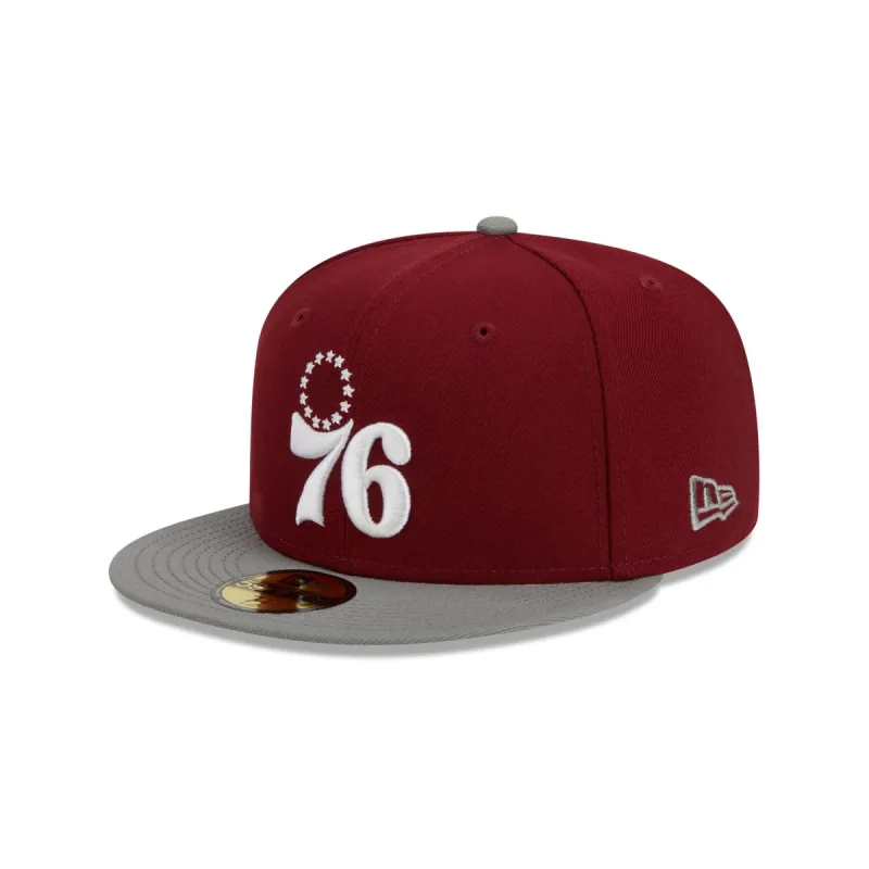 Philadelphia 76ers Color Pack Red 59FIFTY Fitted Hat sold by New Era