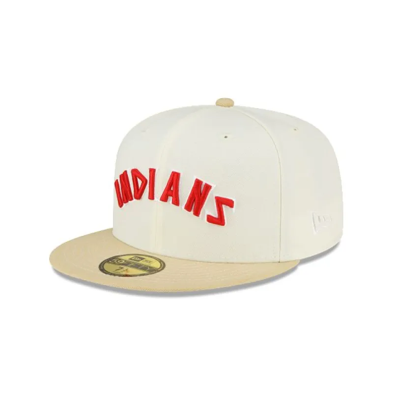 Just Caps Chrome Cleveland Guardians Cooperstown 59FIFTY Fitted Hat sold by New Era