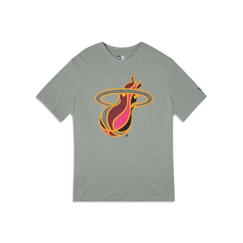 Miami Heat Color Pack Green T-Shirt sold by New Era