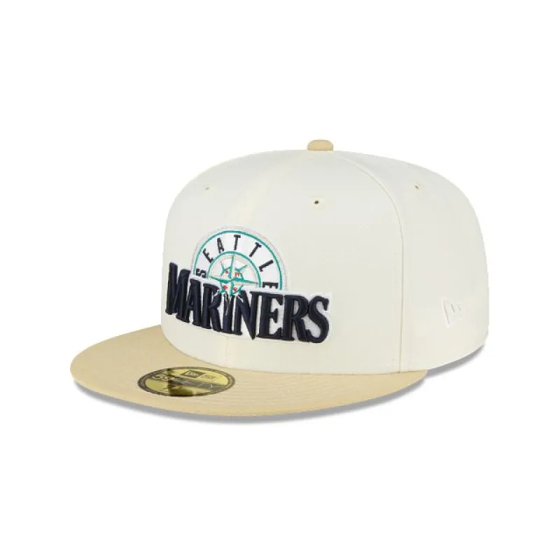Just Caps Chrome Seattle Mariners 59FIFTY Fitted Hat sold by New Era
