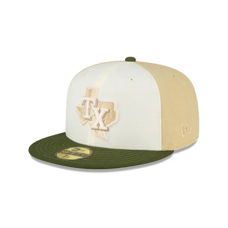 Texas Rangers Birchwood 59FIFTY Fitted Hat made by New Era