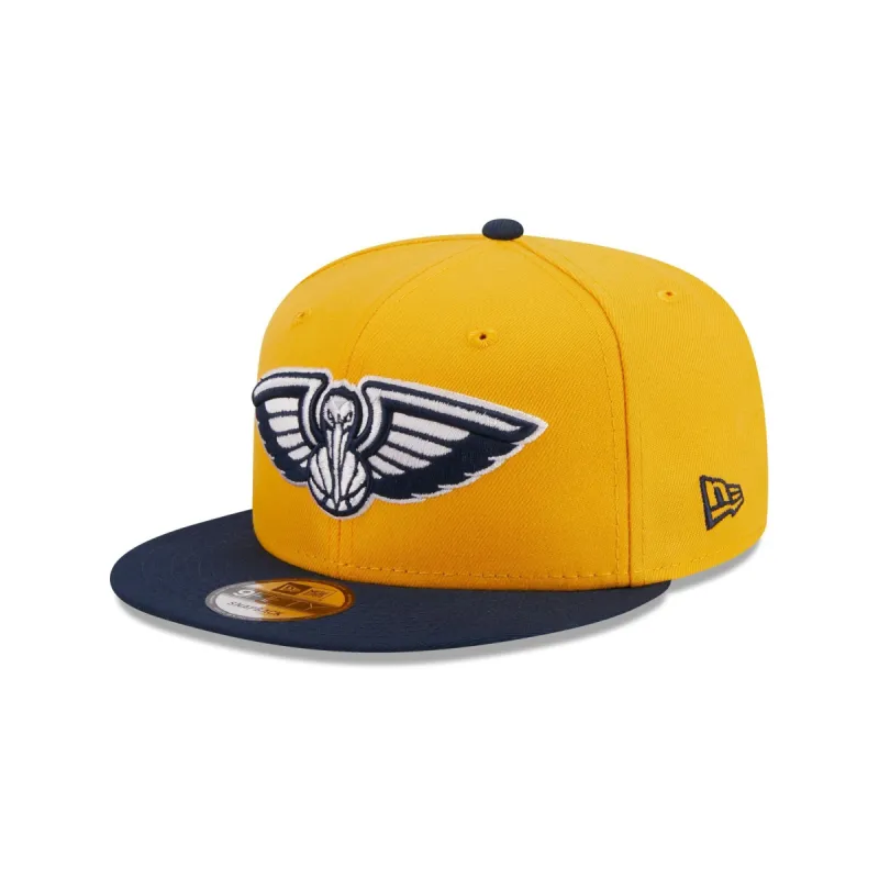 New Orleans Pelicans Color Pack Gold 9FIFTY Snapback Hat sold by New Era
