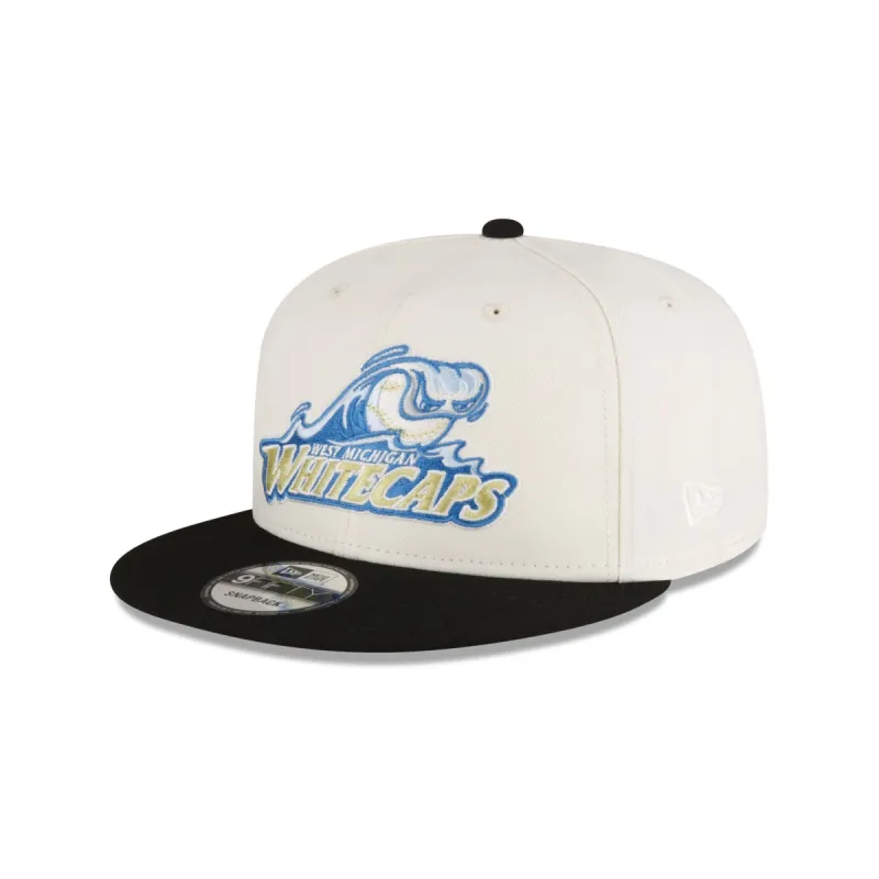 West Michigan Whitecaps Chrome Sky 9FIFTY Snapback Hat sold by New Era