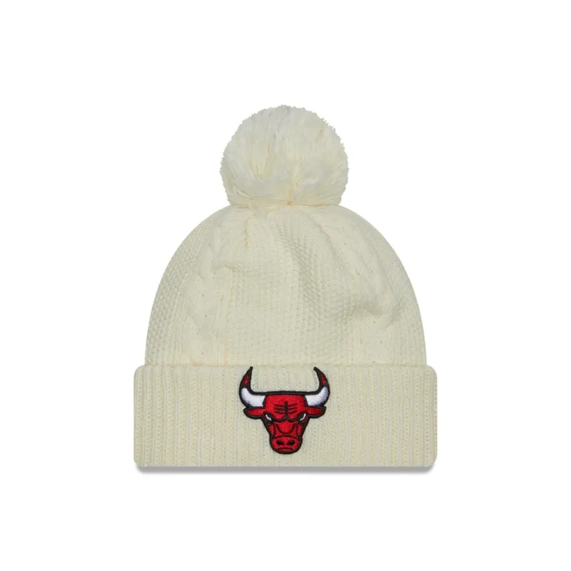 Chicago Bulls Sport Night Women's Pom Knit Hat sold by New Era