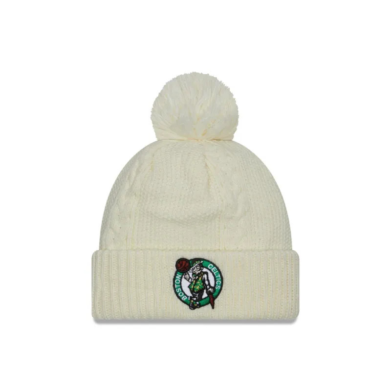 Boston Celtics Sport Night Women's Pom Knit Hat sold by New Era