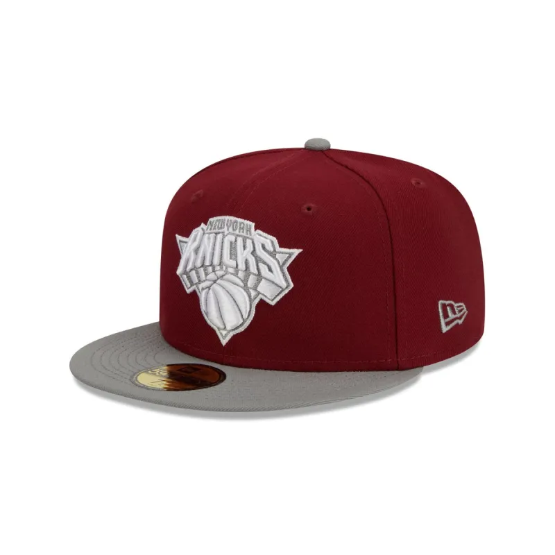 New York Knicks Color Pack Red 59FIFTY Fitted Hat sold by New Era