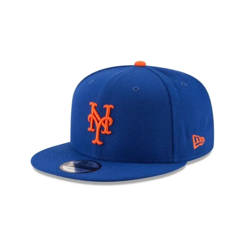 New York Mets Team Color Basic 9FIFTY Snapback Hat sold by New Era