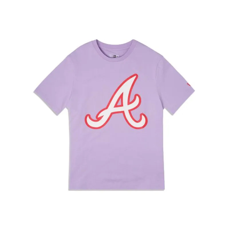 Atlanta Braves Color Pack Purple T-Shirt made by New Era