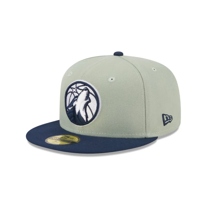 Minnesota Timberwolves Color Pack Green 59FIFTY Fitted Hat sold by New Era