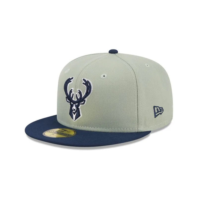 Milwaukee Bucks Color Pack Green 59FIFTY Fitted Hat sold by New Era