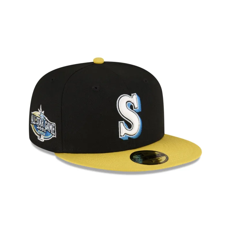 Seattle Mariners Chartreuse Visor 59FIFTY Fitted Hat sold by New Era