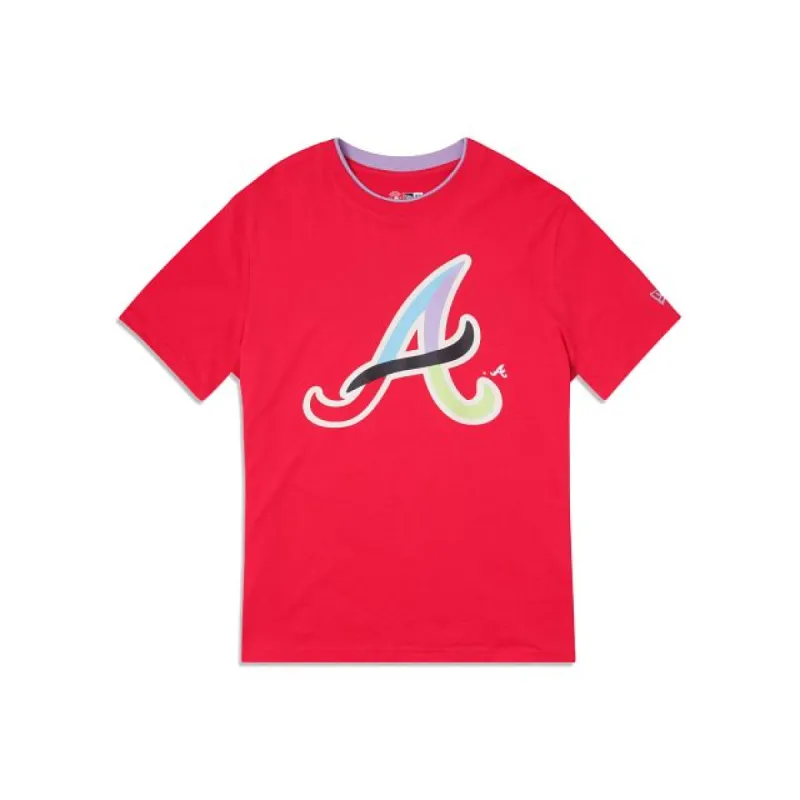 Atlanta Braves Color Pack Pink T-Shirt sold by New Era