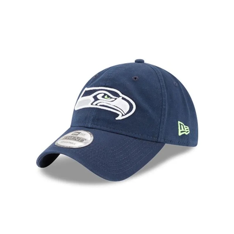 Seattle Seahawks Core Classic Blue 9TWENTY Adjustable Hat sold by New Era