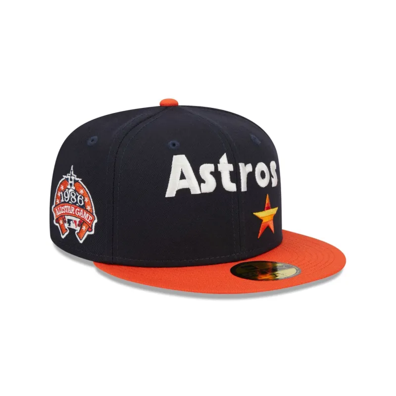 Houston Astros Retro Jersey Script 59FIFTY Fitted Hat sold by New Era