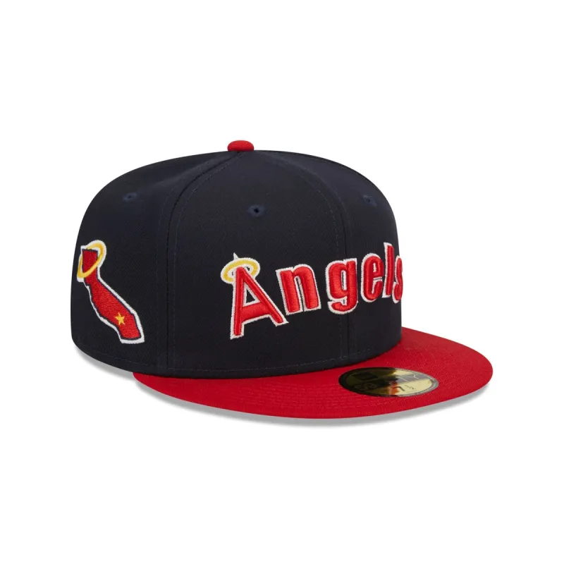 Los Angeles Angels Retro Jersey Script 59FIFTY Fitted Hat sold by New Era