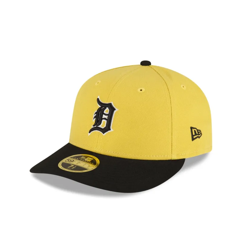Detroit Tigers Chartreuse Crown Low Profile 59FIFTY Fitted Hat sold by New Era