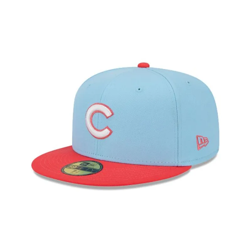 Chicago Cubs Color Pack Blue 59FIFTY Fitted Hat sold by New Era