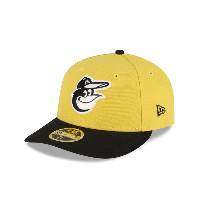 Baltimore Orioles Chartreuse Crown Low Profile 59FIFTY Fitted Hat sold by New Era