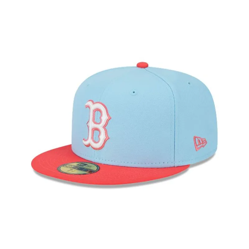 Boston Red Sox Color Pack Blue 59FIFTY Fitted Hat sold by New Era