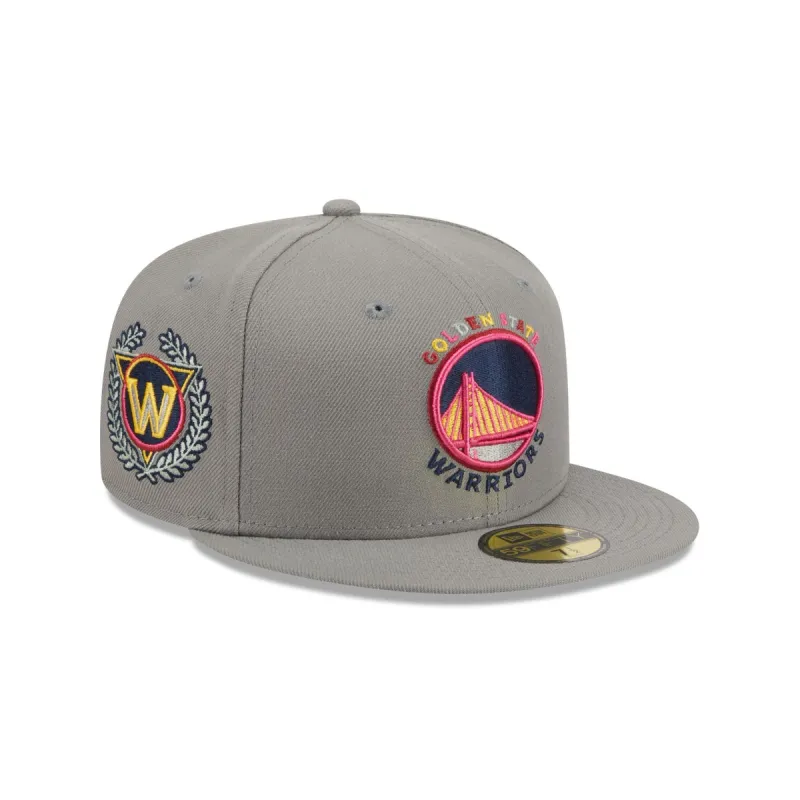 Golden State Warriors Color Pack Gray 59FIFTY Fitted Hat sold by New Era